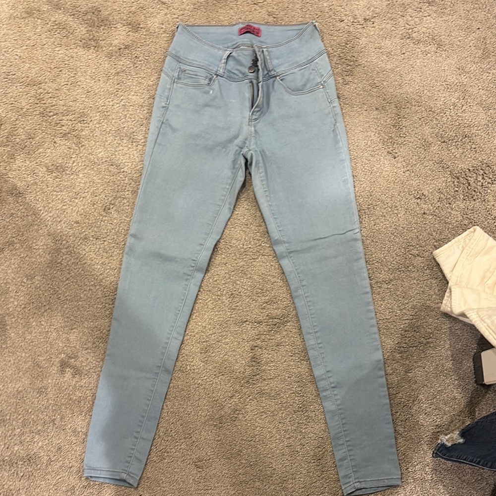Wax Jean High Rise Blue Jeans